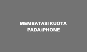 membatasi penggunaan kuota internet pada iPhone