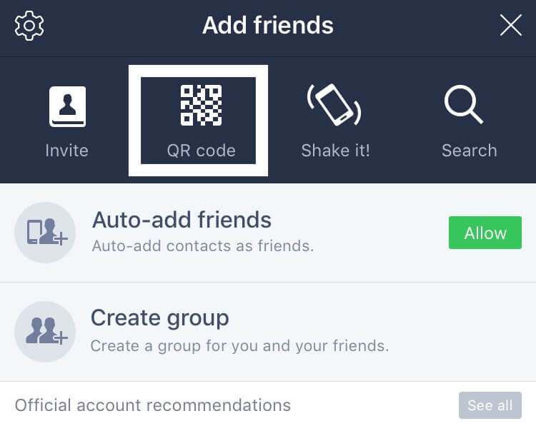 Scan QR Code Line Pc dengan Line iPhone