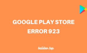 google play store error 923