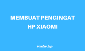 membuat pengingat tanggal pada hp xiaomi