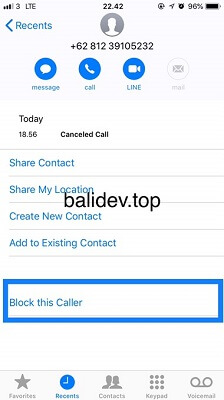 blok nomor telepone di iPhone blok nomor telepone di iPhone