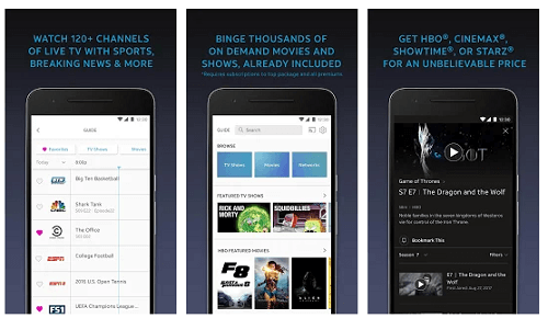directtv now aplikasi tv live streaming