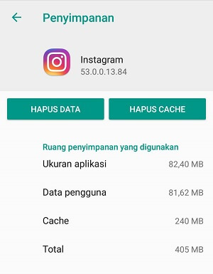 hapus cache dan data aplikasi instagram hapus cache dan data aplikasi instagram