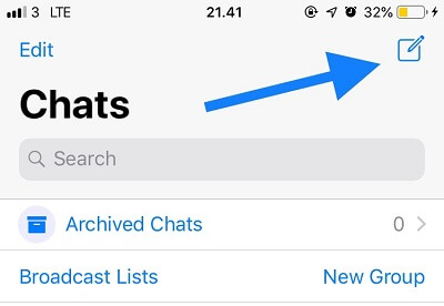 memulai membuat group di whatsapp