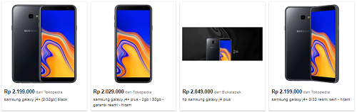 harga samsung galaxy j4 plus