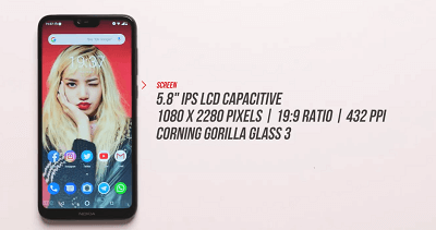 spesifikasi layar nokia 6.1 plus spesifikasi layar nokia 6.1 plus