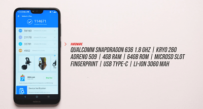 spesifikasi utama nokia 6.1 plus spesifikasi utama nokia 6.1 plus