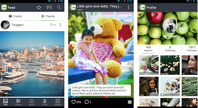 upload foto dan menghasilkan uang lewat aplikasi clashot android