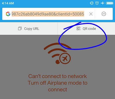 fitur miui untuk mengirim url dalam bentuk barcode fitur miui untuk mengirim url dalam bentuk barcode