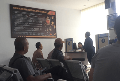 Proses perpanjang SIM di Poltabes Denpasar