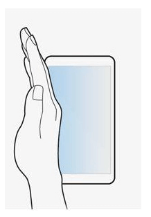 palm swipe samsung galaxy s10
