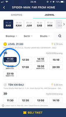pilih jam tayang bioskop di bali pilih jam tayang bioskop di bali