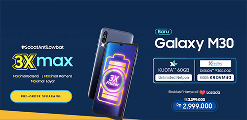 Promo harga samsung galaxy M30