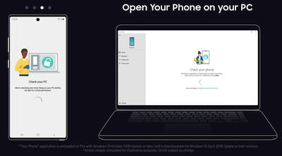 Ilustrasi Link To Windows HP Samsung Galaxy