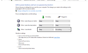 menutup laptop saat terhubung ke monitor