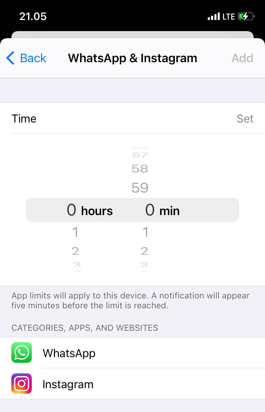 mengatur waktu penggunaan sosial media iPhone