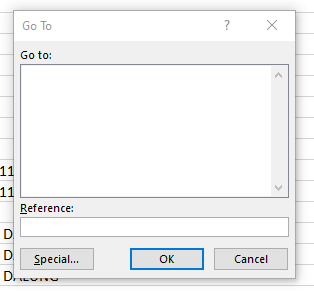 pop up hapus data kosong pada excel