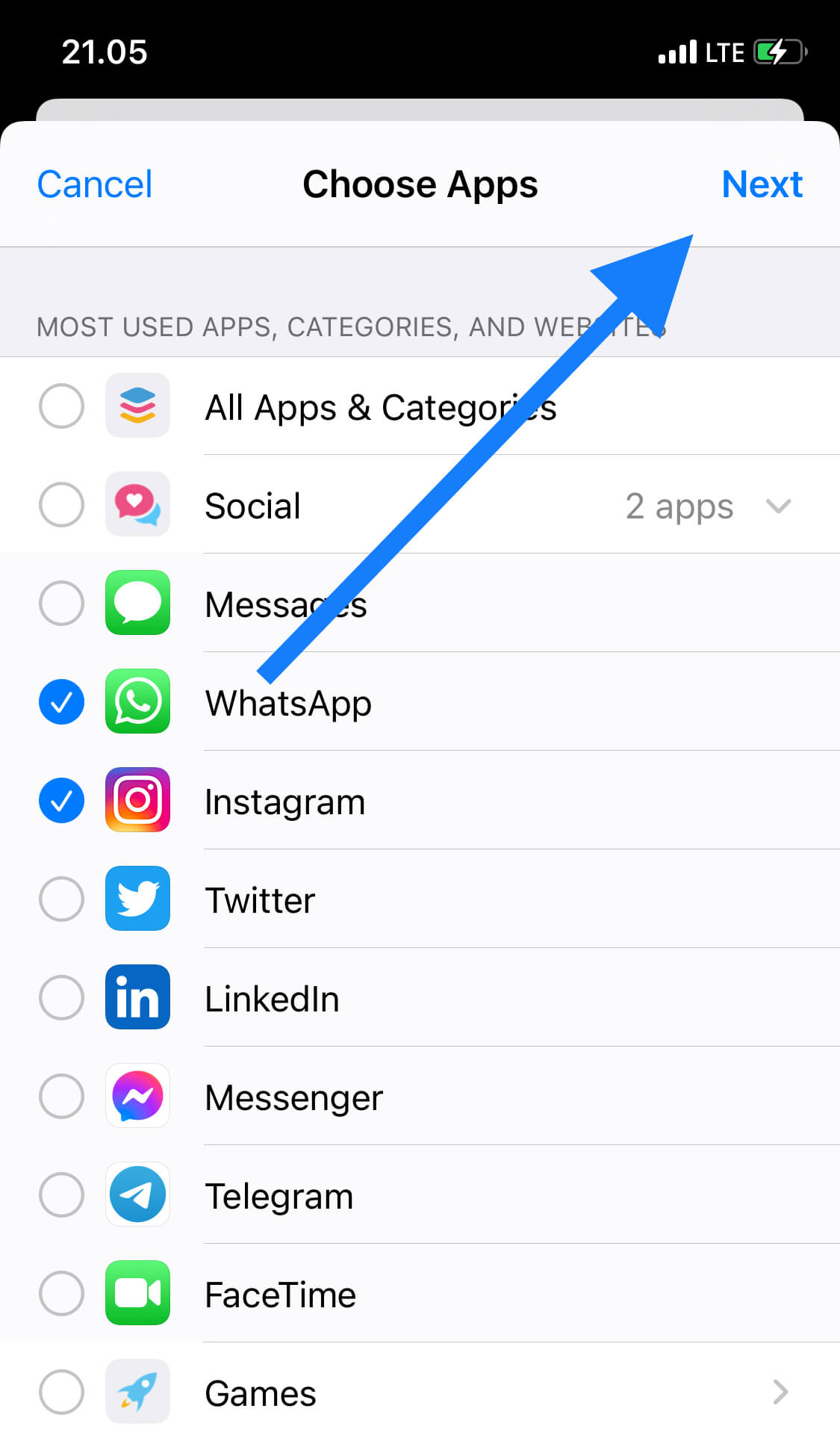 screen time pada iPhone