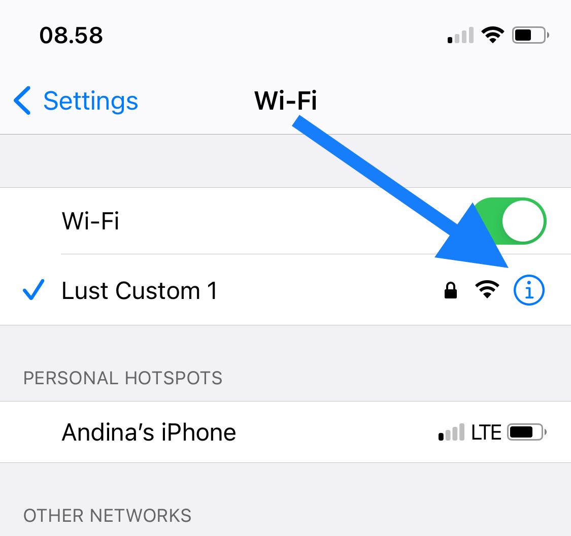 cara mengatasi susah koneksi wifi iphone
