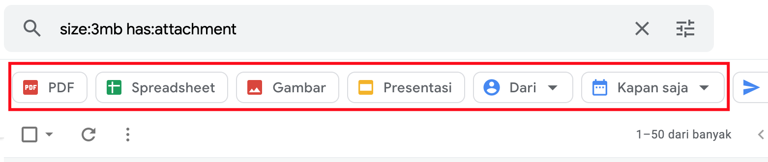 filter lampiran pada gmail