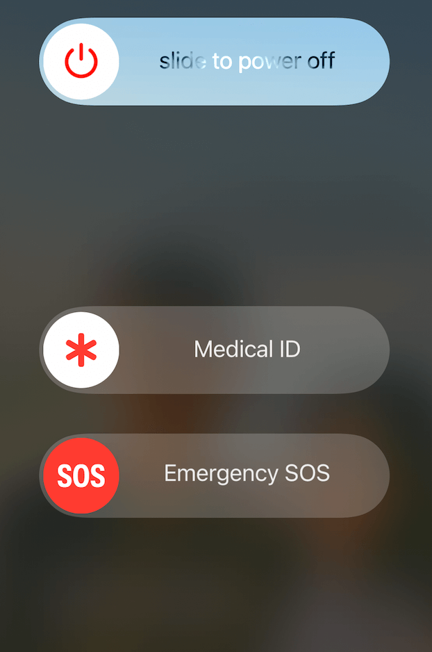 Mematikan iPhone dengan tombol Mematikan iPhone dengan tombol