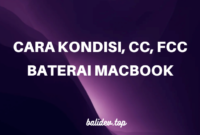 cara cek circle count baterai macbook