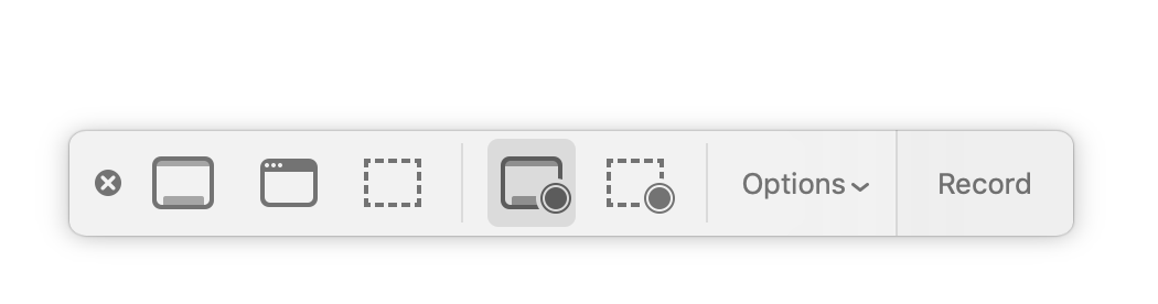 merekam layar macbook