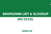 Dropdown list dan Xlookup di Excel