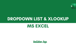 Dropdown list dan Xlookup di Excel