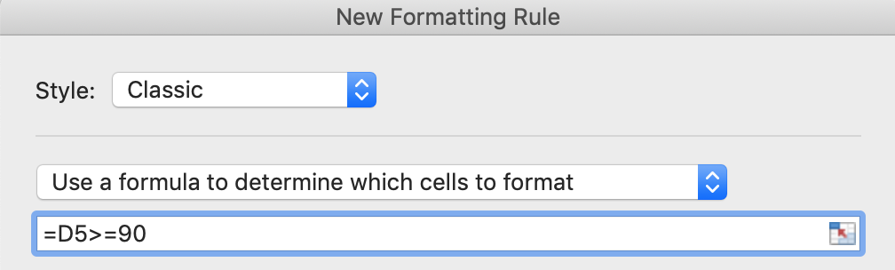 Mengatur rumus pada conditional formatting