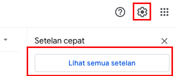 Pengaturan Gmail
