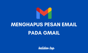cara menghapus pesan email pada gmail