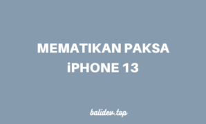 mematikan paksa iPhone 13 semua model