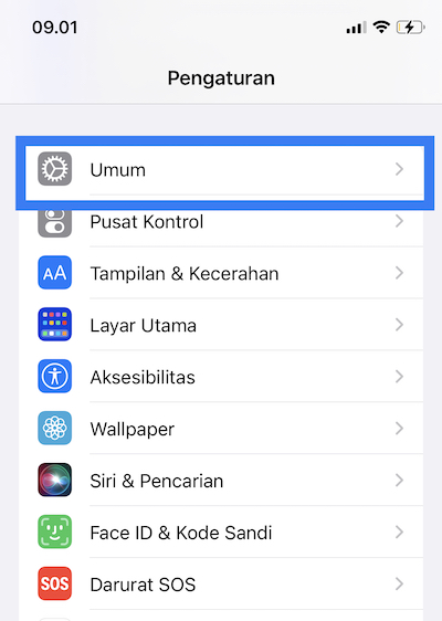 pengaturan iphone